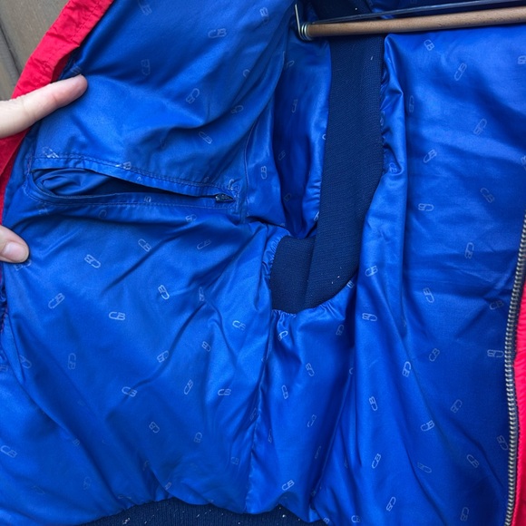 Vintage 1980s CB Sport Red Down Ski Jacket Women’s Medium - Picture 6 of 7